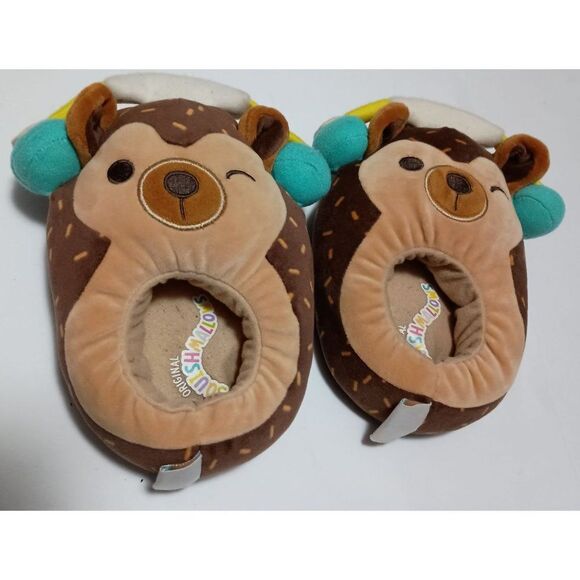 SQUISHMALLOWS, Hans the Hedgehog Slippers with Earphones, Size 2-3 - Picture 1 of 3